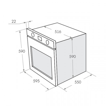 Духовой шкаф Maunfeld AEOC.575W