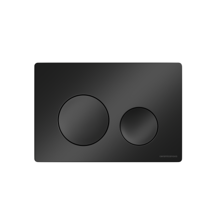 Кнопка смыва Balance, клавиши Circle, цвет черный матовый, CN12-001MB