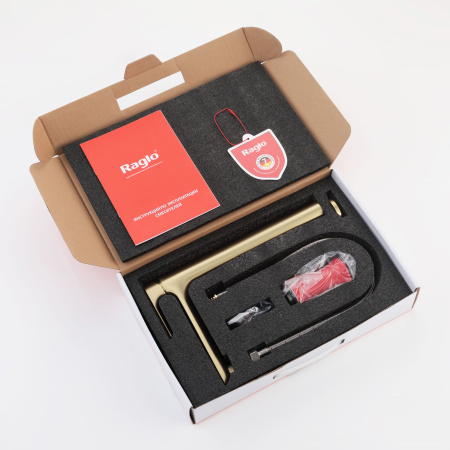 Смеситель для раковины Raglo R03.15.03, золотой сатин