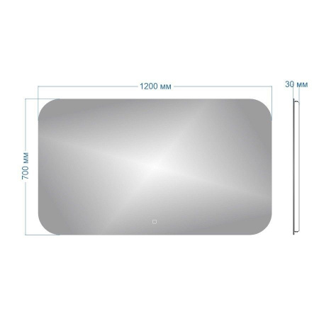 Зеркало Maretti Florenza FL1412070P25EL 120x70 см