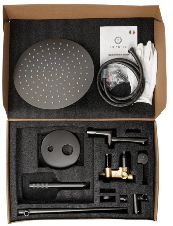 Душевая система скрытого монтажа FILARETE Roun FL1020 (Графит)