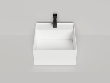Раковина накладная Salini ARMONIA SQUARE TOP 02 без отверстия под смеситель, белый, 130522TMF