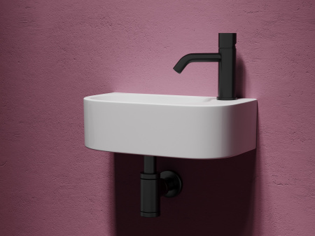 Умывальник подвесной прямоугольный Ceramicanova Element 409*224*110мм, белый, CN6066L