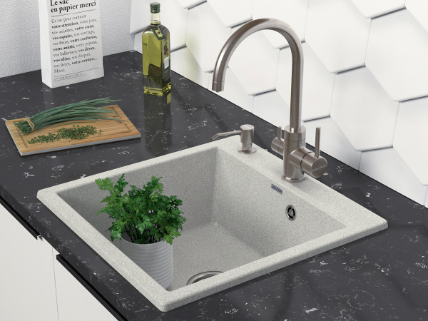 Смеситель для кухни Paulmark ESSEN Es213211-NI, никель