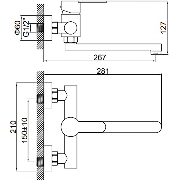 Смеситель для мойки Ledeme H703 L74603