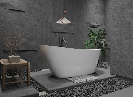 Ванна AQUAme акриловая отдельностоящая AQM3503GW