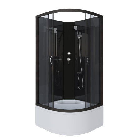 Душевая кабина Niagara Classic NG-6508-14BK (90х90х200) высокий поддон(40см),черный,стекло тонированное