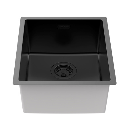 Мойка Paulmark LASSAN 38 UNI LA38-MBN 380х440х200 мм, нержавеющая сталь, матовый черный NANO-PVD