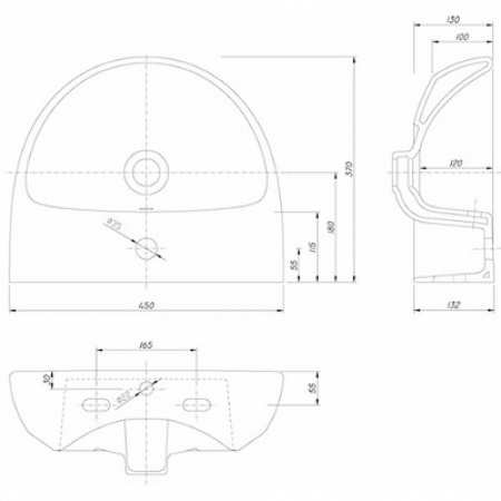 Умывальник Kolo Nova Pro M32145000 45 см