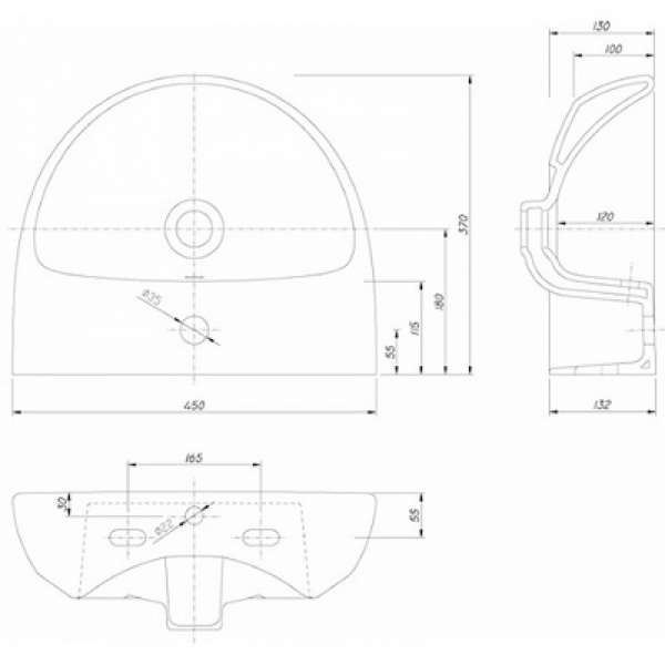 Умывальник Kolo Nova Pro M32145000 45 см