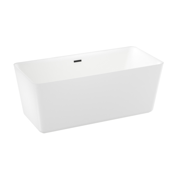 Акриловая ванна в наборе 4 в 1: отдельностоящая ванна, ножки, экран, слив-перелив Wellsee DeSire 231502003