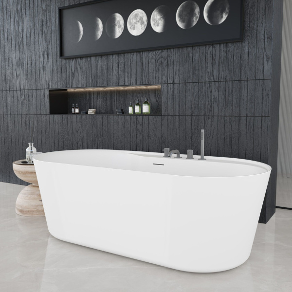 Ванна AQUAme акриловая отдельностоящая AQM3505MW-R