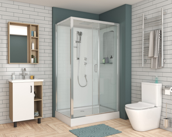 Душевая кабина Niagara Premium NG-6012-01QR (120х80х210) низкий поддон(16 см),стекло прозрачное,4 места