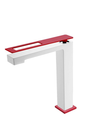 Смеситель для умывальника Boheme Q 142-WR White Red