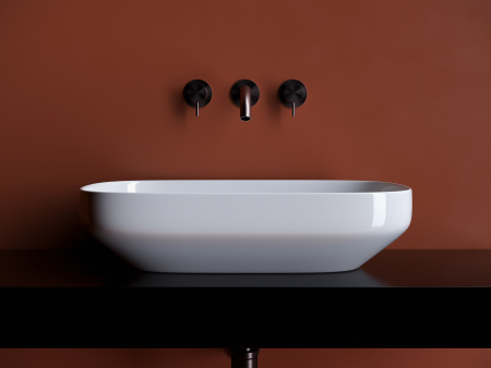 Умывальник чаша накладная прямоугольная Ceramicanova Element 600*380*150мм, Белый, CN5030