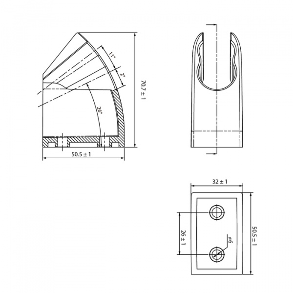 Держатель для лейки IDDIS Shower Holder 060BP00i53 бронза