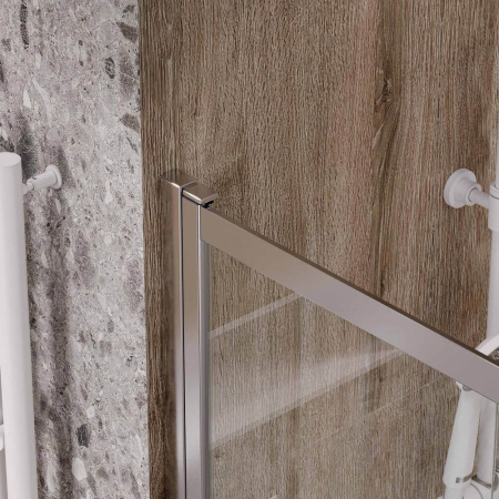 Ограждение на ванну Reflexion RX15090CCR-22 150х90см Slider, прозрачное закаленное стекло 5мм