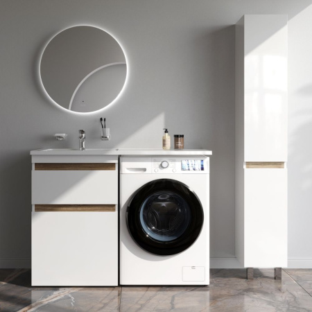 M85AFSX0602WG X-Joy База под столешницу для стиральной машины, напольная, 60 см, 2 ящика, белый глянец