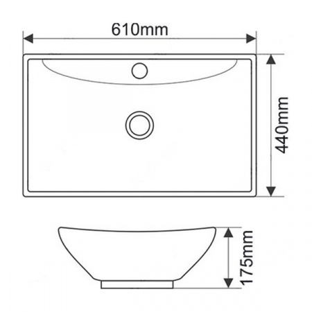 Раковина MELANA MLN-7211