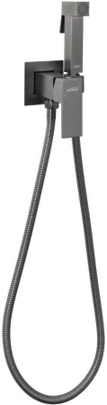 Смеситель встраиваемый с гигиеническим душем Hansberge H3077 Графит
