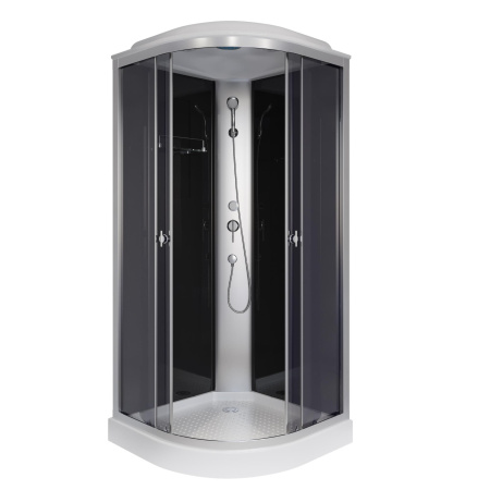 Душевая кабина Niagara Eco E90/13/TN (90х90х215) низкий поддон(13см),стекло тонированное,3 места