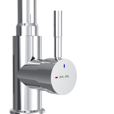 F85B07602 X-Joy S, Смеситель для кухни AM.PM с гибким изливом, черный/хром