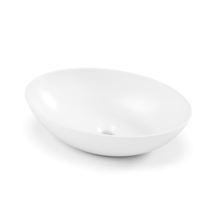 Умывальник Belux Дубай 480 Белый матовый, Solid Surface