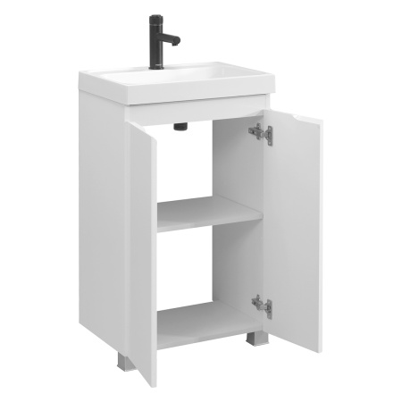 Тумба под умывальник Belux Бостон напольная 50 Белый глянцевый