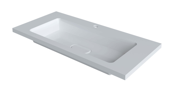 Раковина из литьевого мрамора Taliente 97 см 4627173210447 мебельная цвет белый