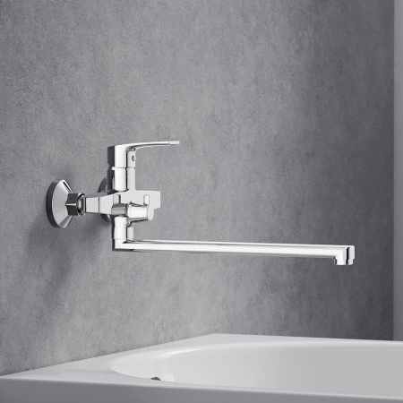 489000000 Eclipse 2.0 Смеситель для ванны и душа AM.PM с универсальным изливом, хром