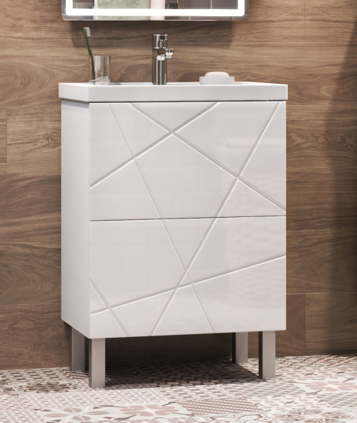 Тумба под раковину напольная VIGO Geometry tn.GEO.FOS.60.2Y, 60 см