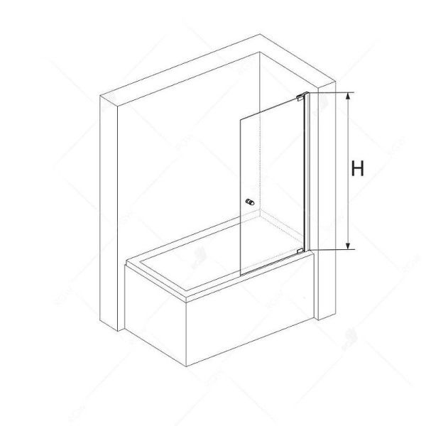 Шторка на ванну RGW Screens SC-102 70x150 011110207-31 стекло тонированное, хром