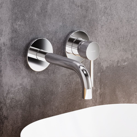 360260000 Scandinavian Pure Смеситель для умывальника Damixa монтируемый в стену, хром