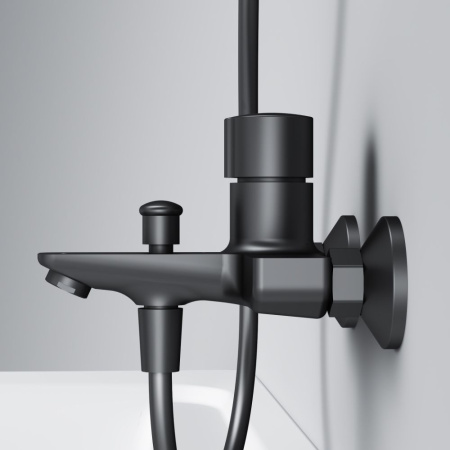 F85A10522_xxx X-Joy TouchReel Смеситель для ванны и душа AM.PM нажимной, чёрный