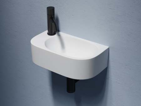 Умывальник подвесной прямоугольный Ceramicanova Element 409*224*110мм, белый, CN6066R