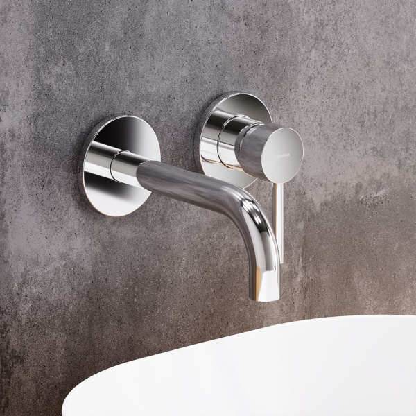 360260000 Scandinavian Pure Смеситель для умывальника Damixa монтируемый в стену, хром