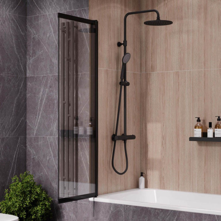 Ограждение на ванну Reflexion RX15090CBL-21 150х90см Slider, прозрачное закаленное стекло 5мм