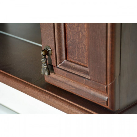 Зеркало-шкаф Misty Дублин 70 R орех/стекло