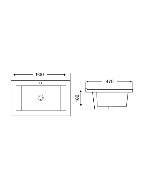 Раковина врезная WeltWasser WW SK DEILBACH 7505-90