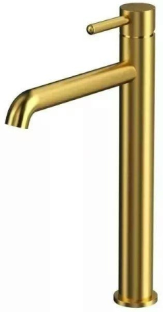 Смеситель для раковины Высокий Grocenberg GB3029 золотой брашированный