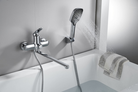 Смеситель для ванны Shevanik S8522, хром