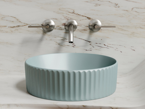 Умывальник чаша накладная круглая Ceramicanova Element 360*360*115мм, зеленый матовый, CN6057MLG