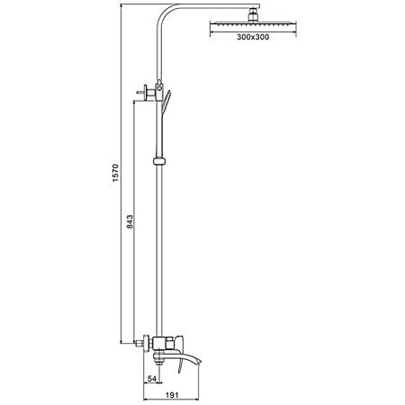 Душевая стойка со смесителем Gappo G07-6 G2407-6