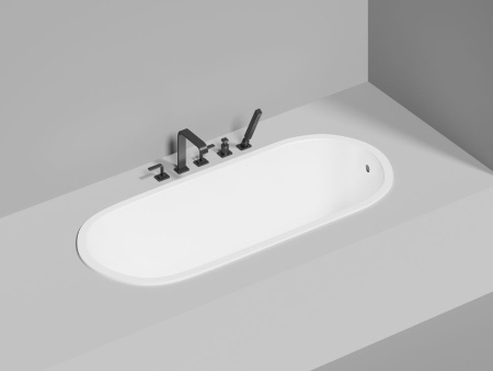 Ванна встраиваемая Salini ORNELLA 170x75, S-Sense, глянцевый белый 102311G