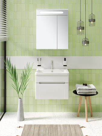 Тумба под раковину Runo подвесная 1 ящик (под умывальник Omega 60) Парма 60 (00000001138)