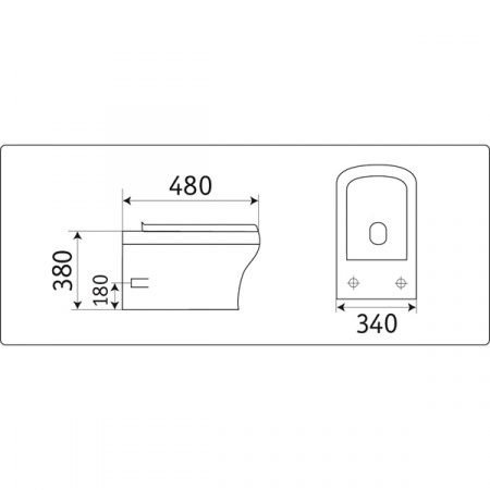 Унитаз подвесной CeramaLux 2102