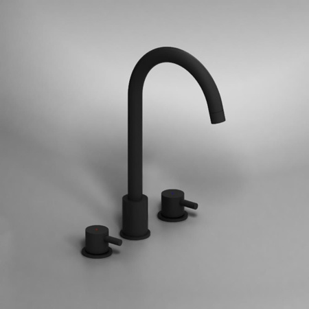 360200300 Scandinavian Pure Смеситель для умывальника Damixa, встраиваемый в столешницу, трёхсекционный, че