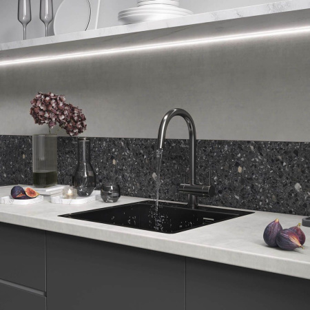 Кухонная мойка Reflexion Iseo RX2250BL оружейная сталь