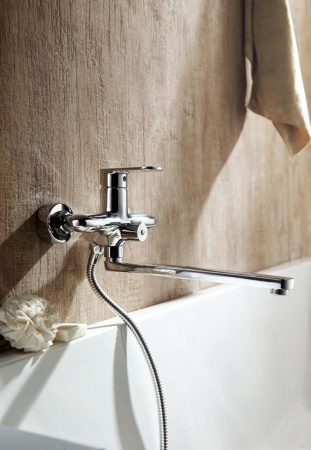 Смеситель для ванны Bravat OPAL F6125183CP-02L-RUS, хром