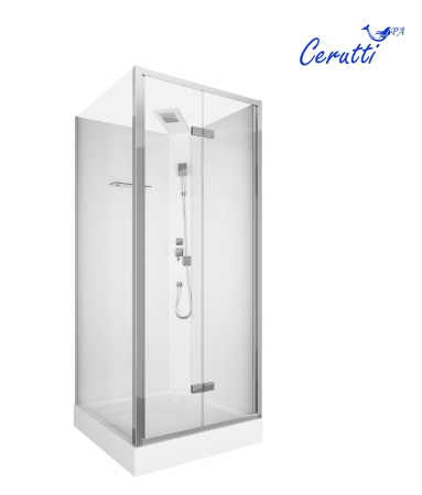 Кабина BELLA90T душевая без крыши Ceruttispa (90x90x215-225)